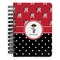 Pirate & Dots Spiral Notebook - 5x7 w/ Name or Text