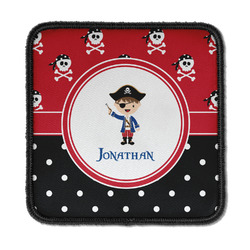 Pirate & Dots Iron On Square Patch w/ Name or Text