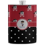 Pirate & Dots Stainless Steel Flask (Personalized)