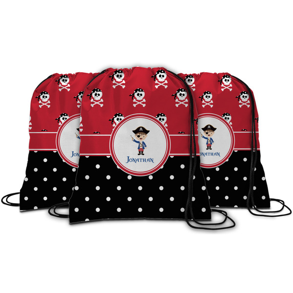 Pirate & Dots String Backpack - MAIN