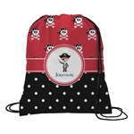 Pirate & Dots Drawstring Backpack (Personalized)