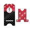 Pirate & Dots Stylized Phone Stand - Front & Back - Large