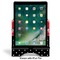 Pirate & Dots Stylized Tablet Stand - Front with ipad