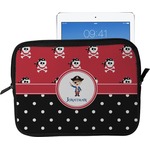 Pirate & Dots Tablet Case / Sleeve - Large (Personalized)