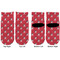 Pirate & Dots Toddler Ankle Socks - Double Pair - Front and Back - Apvl
