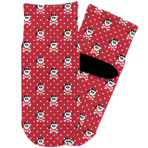 Custom Pirate & Dots Toddler Ankle Socks
