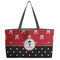 Pirate & Dots Tote w/Black Handles - Front View