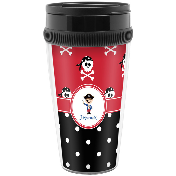 Custom Pirate & Dots Acrylic Travel Mug without Handle (Personalized)