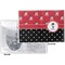 Pirate & Dots Vinyl Passport Holder - Flat Front and Back