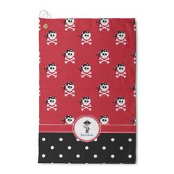 Pirate & Dots Waffle Weave Golf Towel (Personalized)