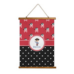 Pirate & Dots Wall Hanging Tapestry - Tall (Personalized)