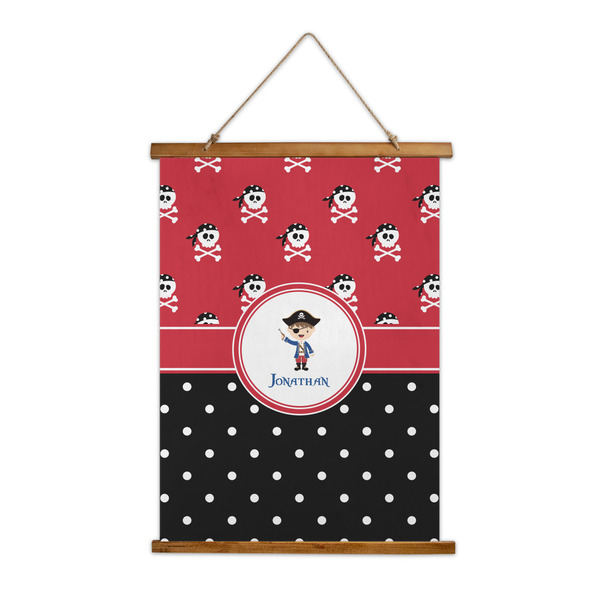 Custom Pirate & Dots Wall Hanging Tapestry - Tall (Personalized)