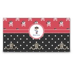 Pirate & Dots Wall Mounted Coat Rack (Personalized)