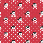 Pirate & Dots Wallpaper & Surface Covering (Water Activated 24"x 24" Sample)