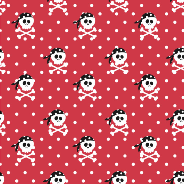 Custom Pirate & Dots Wallpaper & Surface Covering (Peel & Stick 24"x 24" Sample)