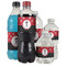 Pirate & Dots Water Bottle Label - Multiple Bottle Sizes