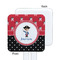 Pirate & Dots White Plastic Stir Stick - Single Sided - Square - Approval