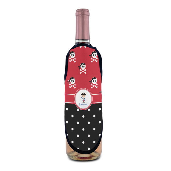 Pirate & Dots Wine Bottle Apron - IN CONTEXT