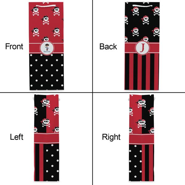Pirate & Dots Wine Gift Bag - Gloss - Approval