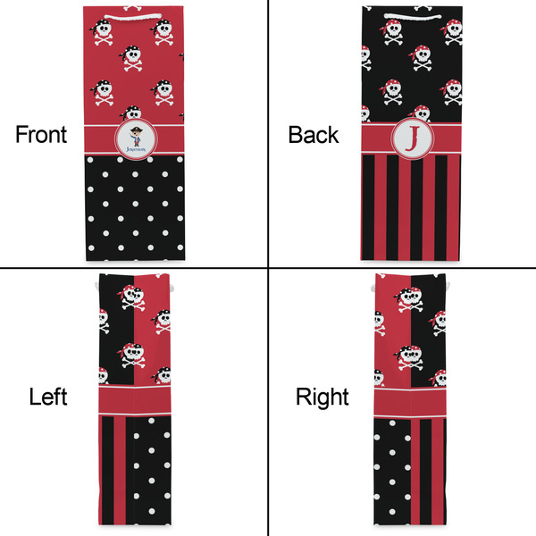Pirate & Dots Wine Gift Bag - Matte - Approval