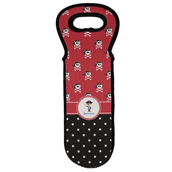 Custom Pirate & Dots Wine Tote Bag (Personalized)
