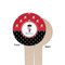 Pirate & Dots Wooden 4" Food Pick - Round - Single Sided - Front & Back