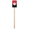 Pirate & Dots Wooden 6.25" Stir Stick - Rectangular - Single Stick