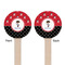 Pirate & Dots Wooden 6" Stir Stick - Round - Double Sided - Front & Back