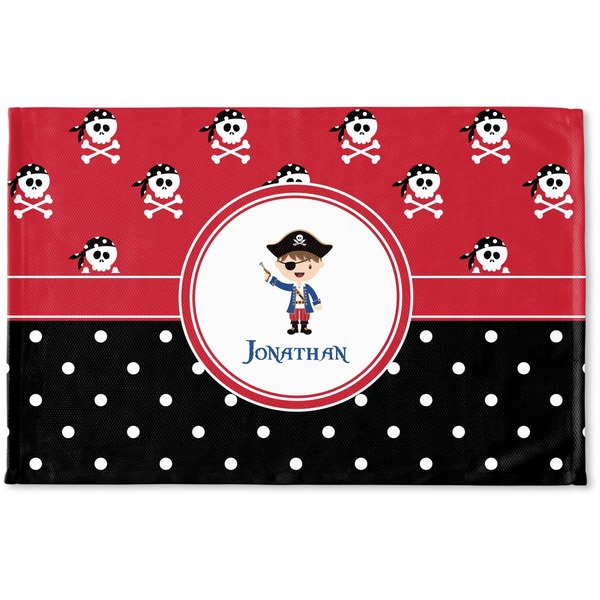 Custom Pirate & Dots Woven Mat (Personalized)