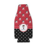 Pirate & Dots Zipper Bottle Cooler (Personalized)