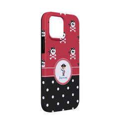 Pirate & Dots iPhone Case - Rubber Lined - iPhone 13 Mini (Personalized)