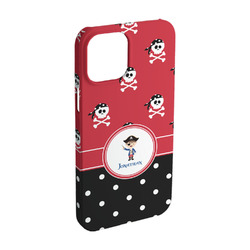 Pirate & Dots iPhone Case - Plastic - iPhone 15 (Personalized)