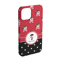 Pirate & Dots iPhone Case - Plastic - iPhone 15 Pro (Personalized)