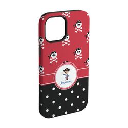 Pirate & Dots iPhone Case - Rubber Lined - iPhone 15 (Personalized)