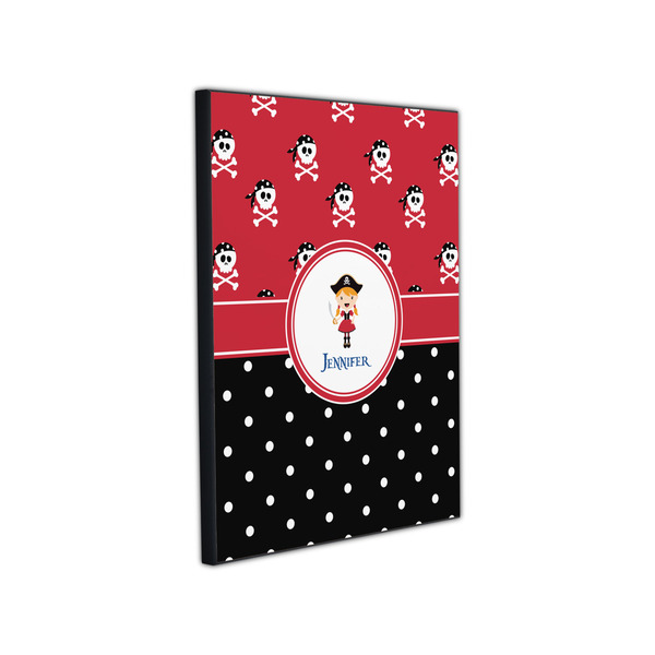 Girl's Pirate & Dots 11x14 Wood Print - Angle View