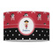 Girl's Pirate & Dots 12" Drum Lampshade - FRONT (Poly Film)