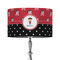 Girl's Pirate & Dots 12" Drum Lampshade - ON STAND (Fabric)