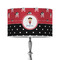 Girl's Pirate & Dots 12" Drum Lampshade - ON STAND (Poly Film)