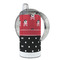 Girl's Pirate & Dots 12 oz Stainless Steel Sippy Cups - FULL (back angle)