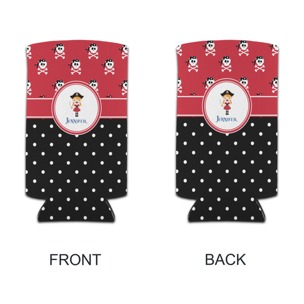 Girl's Pirate & Dots 12oz Tall Can Sleeve - APPROVAL