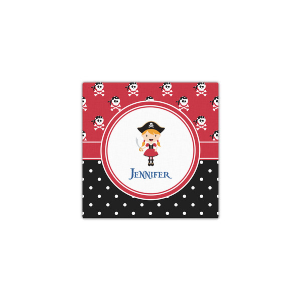 Girl's Pirate & Dots 12x12 - Canvas Print - Front View
