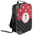 Girl's Pirate & Dots Kids Hard Shell Backpack (Personalized)
