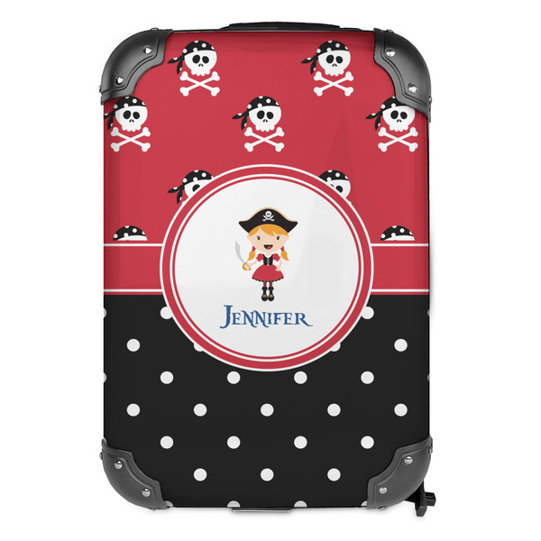 Girl's Pirate & Dots 13" Hard Shell Backpacks - FRONT