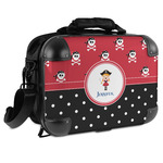 Girl's Pirate & Dots Hard Shell Briefcase - 15" (Personalized)