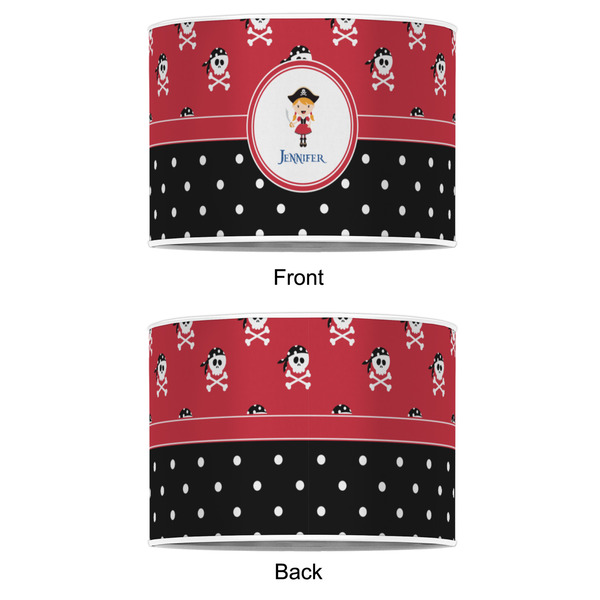 Girl's Pirate & Dots 16" Drum Lampshade - APPROVAL (Poly Film)