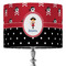 Girl's Pirate & Dots 16" Drum Lampshade - ON STAND (Fabric)