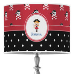 Girl's Pirate & Dots Drum Lamp Shade (Personalized)