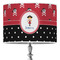 Girl's Pirate & Dots 16" Drum Lampshade - ON STAND (Poly Film)