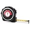 Girl's Pirate & Dots 16 Foot Black & Silver Tape Measures - Front