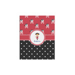 Girl's Pirate & Dots Poster - Multiple Sizes (Personalized)